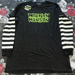 NWT UNRELEASED DOLLS KILLL x MARILYN MANSON UNISEX LONGSLEEVE LS SHIRT SZ XL